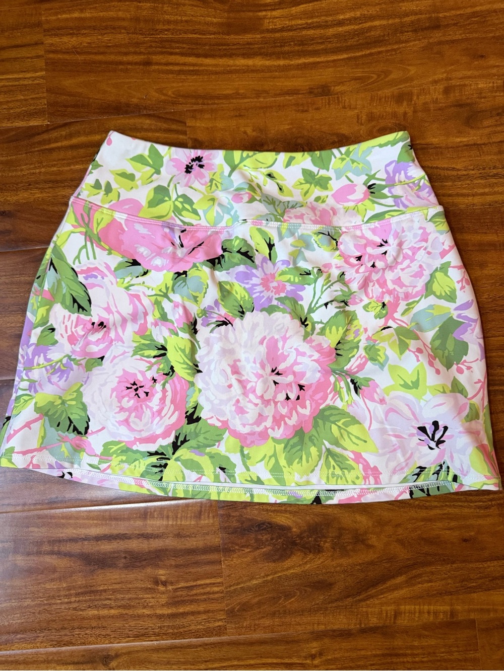 Laura Ashley Pink & Green Floral Mini Skirt